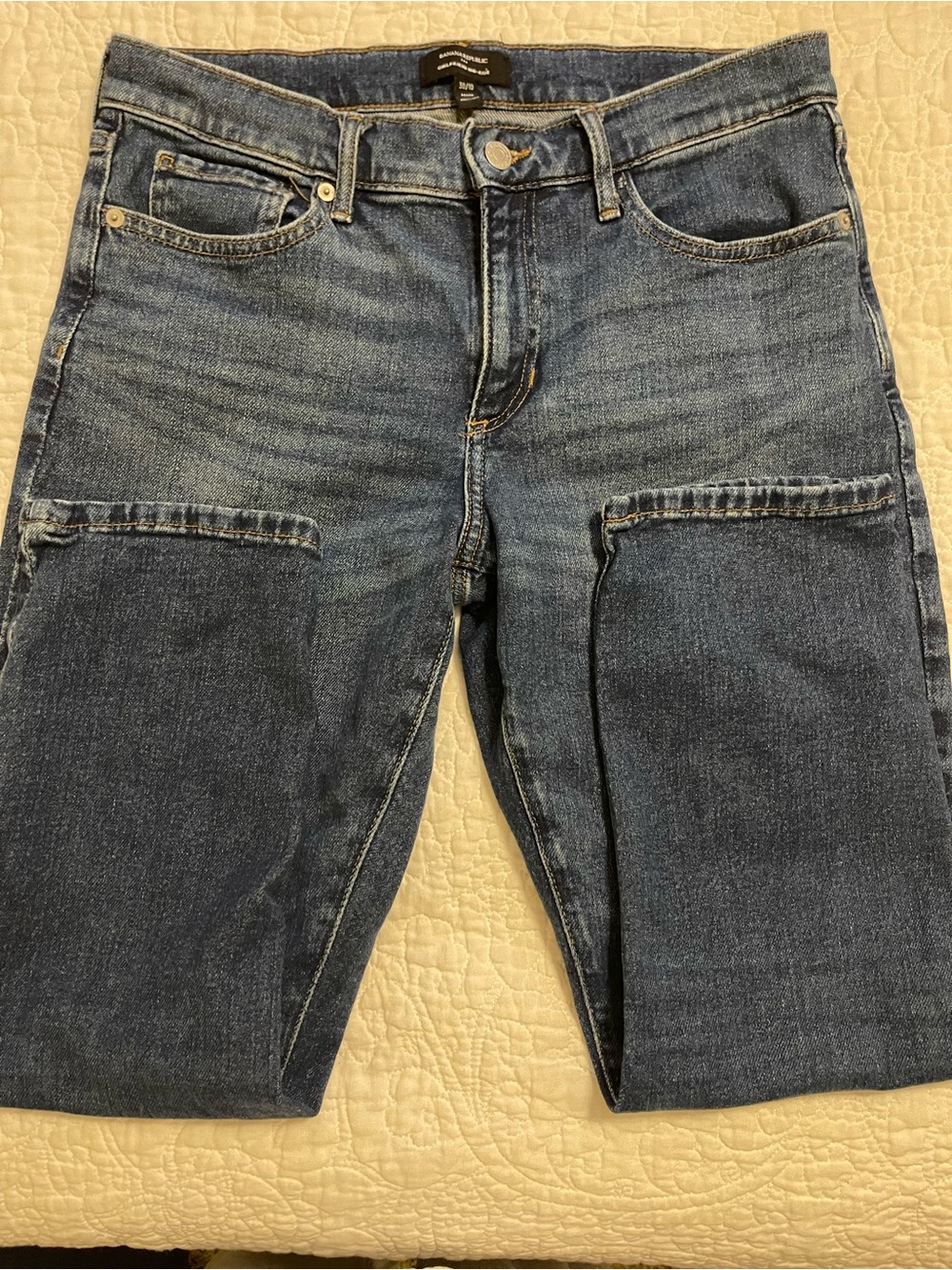 Banana Republic Blue Straight-Leg Jeans